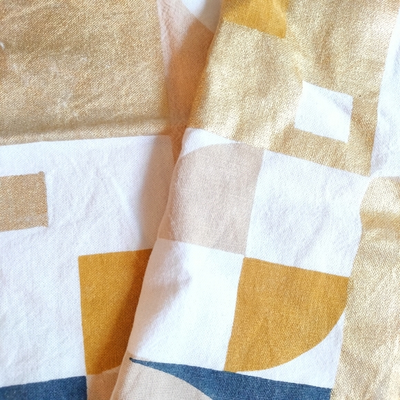 Set of 2 Gold and Navy Cushion Covers - Picture 4 of 14